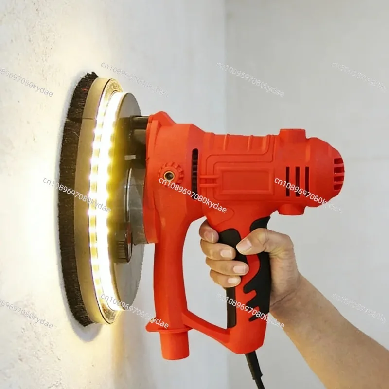 Electric Handheld Polisher with Built-in LED Light Professional Tile Polishing & Grinding Machine for Shiny Tile Surface