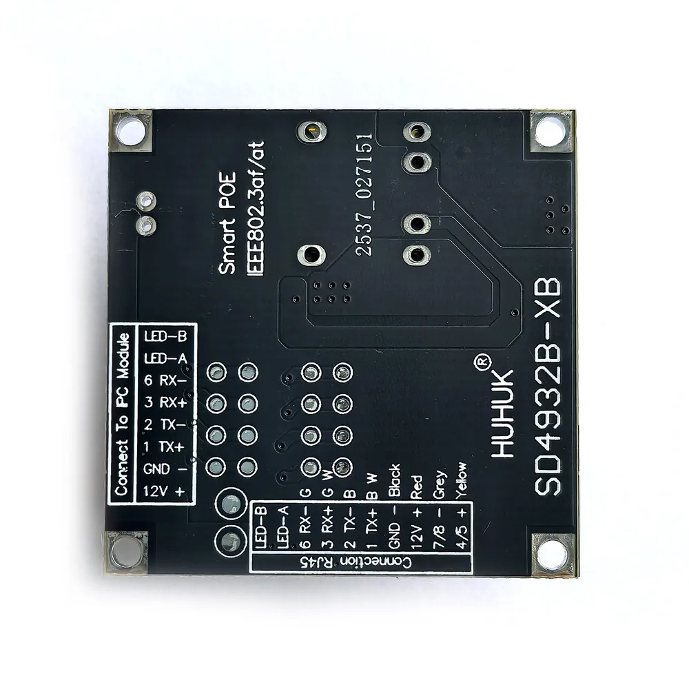 الذكية 12 فولت/2A إخراج POE وحدة لوحة دارات مطبوعة الطاقة عبر إيثرنت CCTV 48 فولت IEEE802.3af/at لكاميرا ip