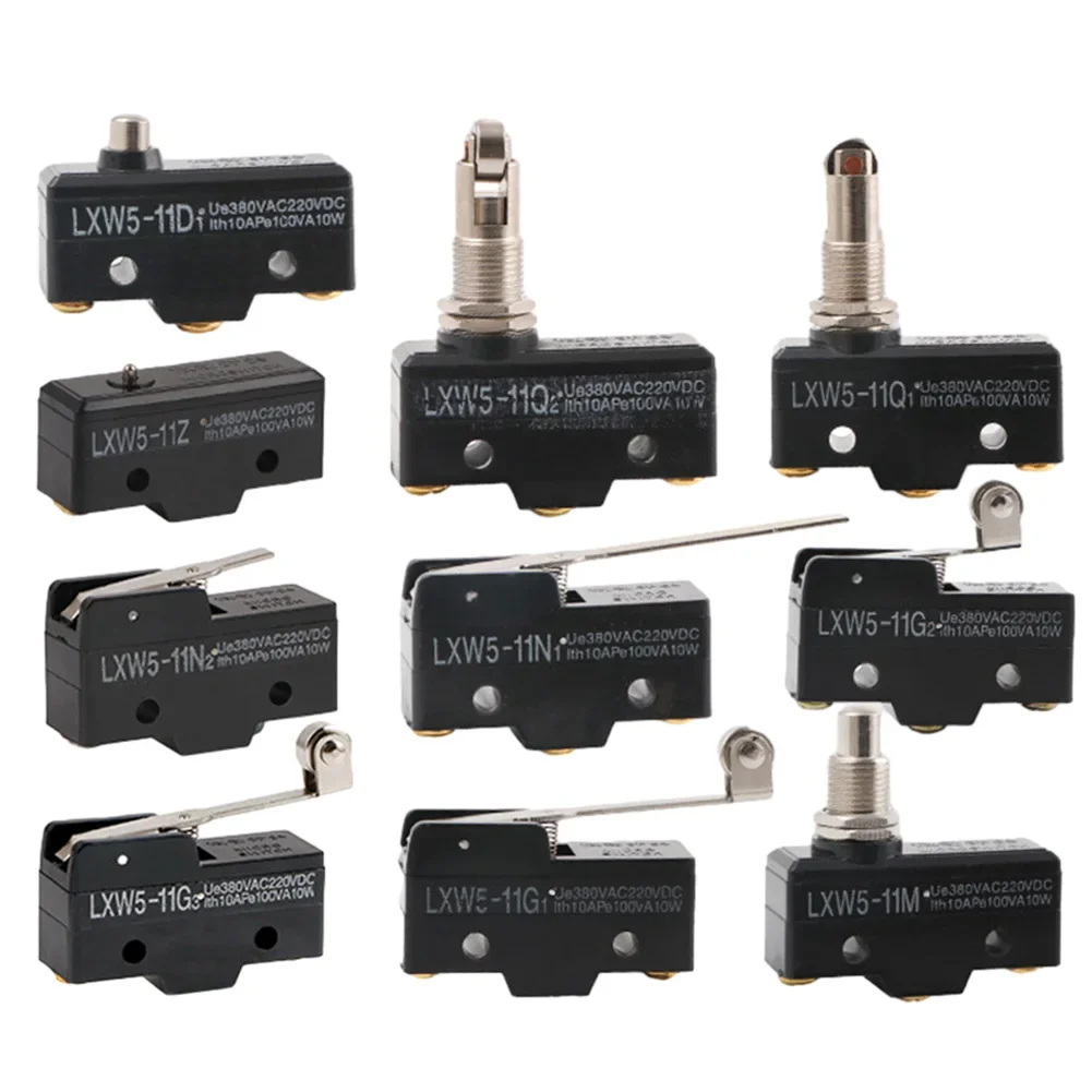 AC 380V DC 220V 10A Push Rod Drive Momentary Limit Switch LXW5-11M Automatic Incubator Accessories Lever Limit Long Micros Motor