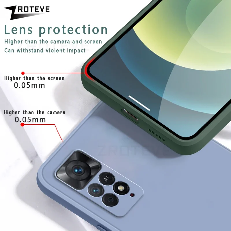 Per Redmi Note11 Pro Custodia Zroteve Cover in silicone liquido setoso per Xiaomi Xiomi Redmi Note 11 11S 12S 12 S Pro Plus Custodie per telefoni