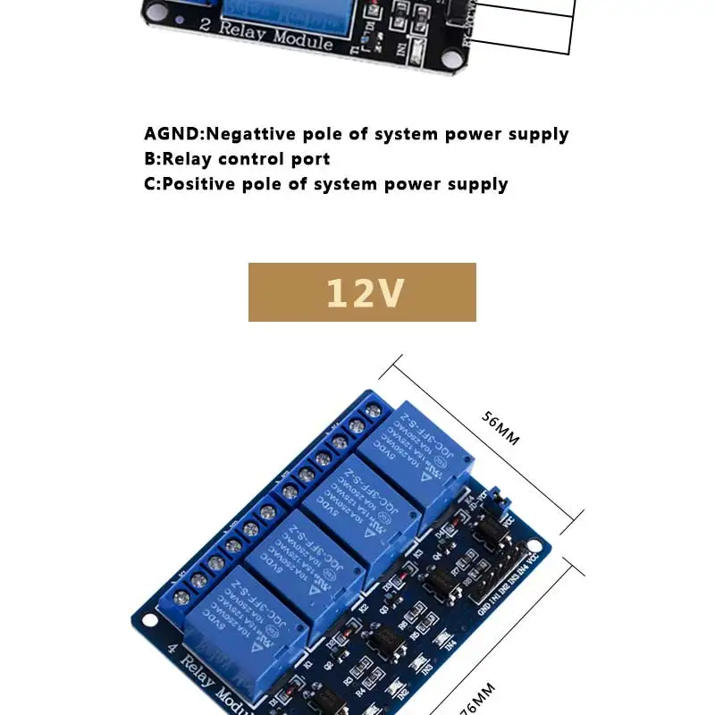 Relais 12 V Steuerplatine Modul 5 V Arduino 24 VDC Spannung 24 V Schalter 5 12 24 V DC 5 VDC 12 VDC Rele Rela 220 V Relai Rel Reley – Detail 9