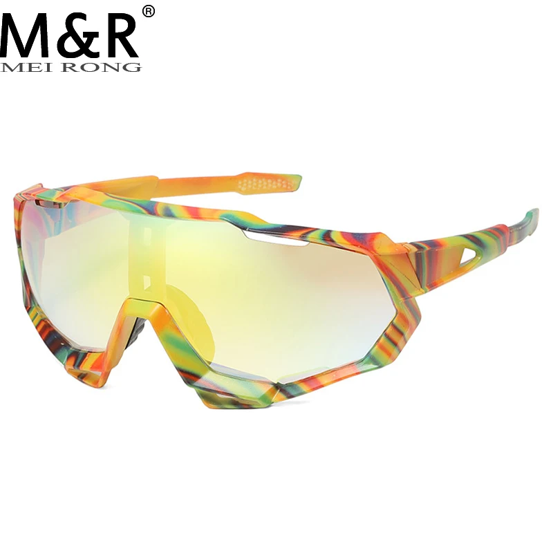 New Y2K One Piece Sunglasses Colorful Personalized Windproof Outdoor Riding Sunglasses Men's and Women's Fishing Glasses UV400 image 5