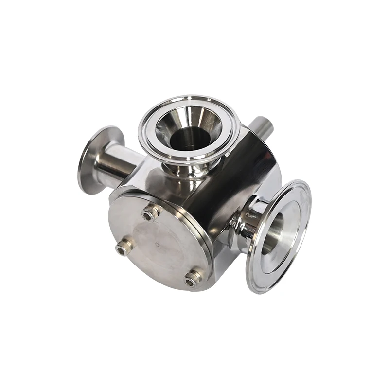 Pneumatic filling machine three-way rotation, quick paste filling machine rotary valve, valve high-clean machine