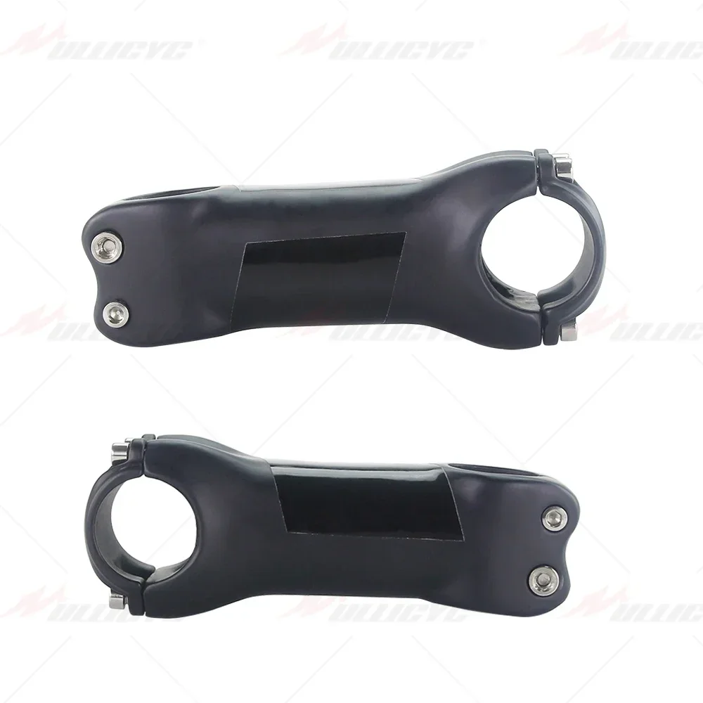 Bike Stem Super Light Full Carbon Stem Road/Mountain Bike Stem Angle 6 °/17° 60-130mm Mirror Gloss BLACK Bicycle Accessories