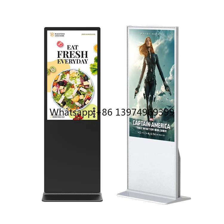 43Inch Shopping Center Standalone Advertising Equipments Digital Signage Floor Stand for Businesses