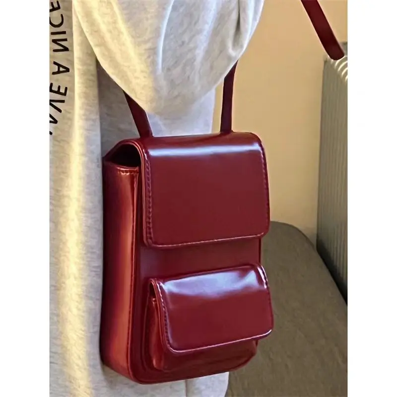 

New Niche Korean Simple Mobile Phone Bag Highend Fashion Small Square Bag Commuting Versatile Cross-body Bag Mini Bag Luxury Bag