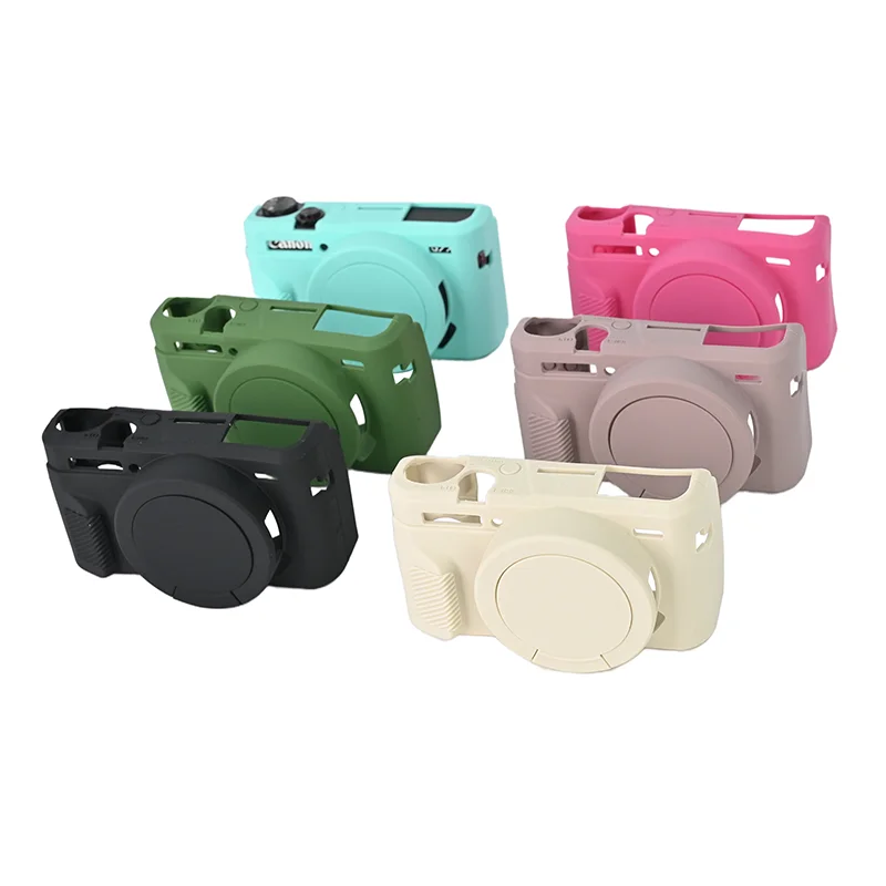Soft Silicon Sleeve Armor Skin Case Body Cover Protector for Canon PowerShot G7X II G7XII G7X Mark II G7X2 Protective Video Bag