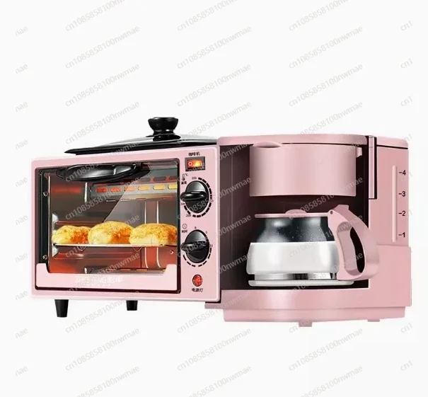 Breakfast Maker Household 3-in-1 Multipurpose Toaster, Sandwiches, Electric Oven, Appliances