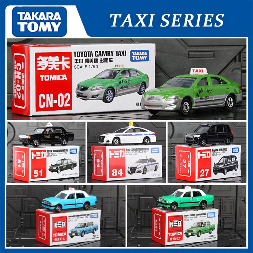 

Takara Tomy Tomica литая под давлением модель игрушечного автомобиля Toyota Crown Taxi Гонконгский такси Minibus легкосплавные автомобильные украшения моделирование автомобиля