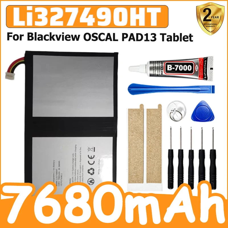 New Li327490HT 3.85V 7680mAh Battery For Blackview OSCAL PAD13 Tablet computer battery