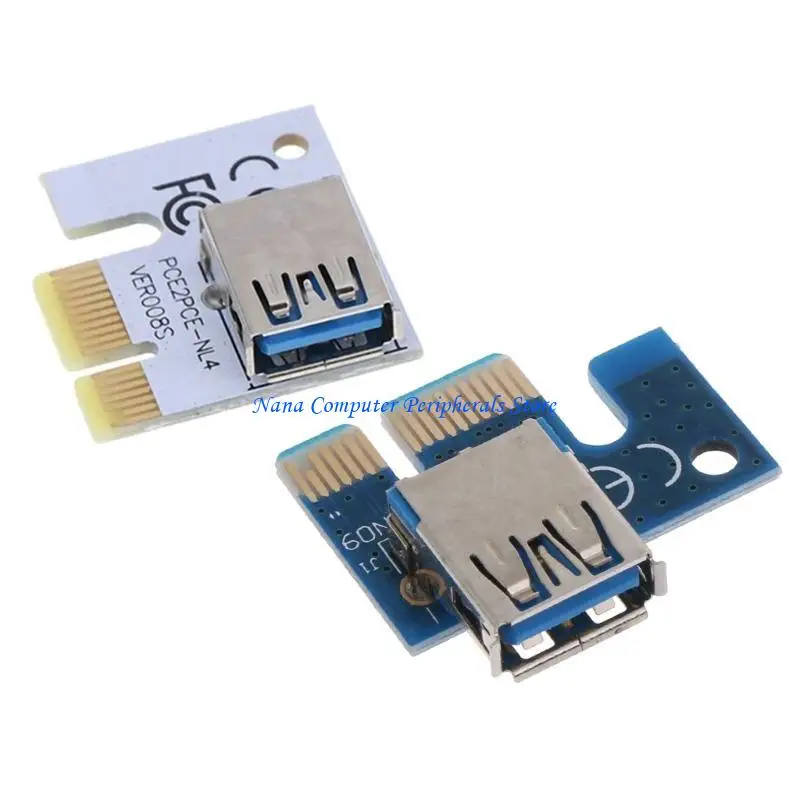 F68C PCIE Riser PCI لـ Express إلى X16 Card Card USB3.0 PCI-E