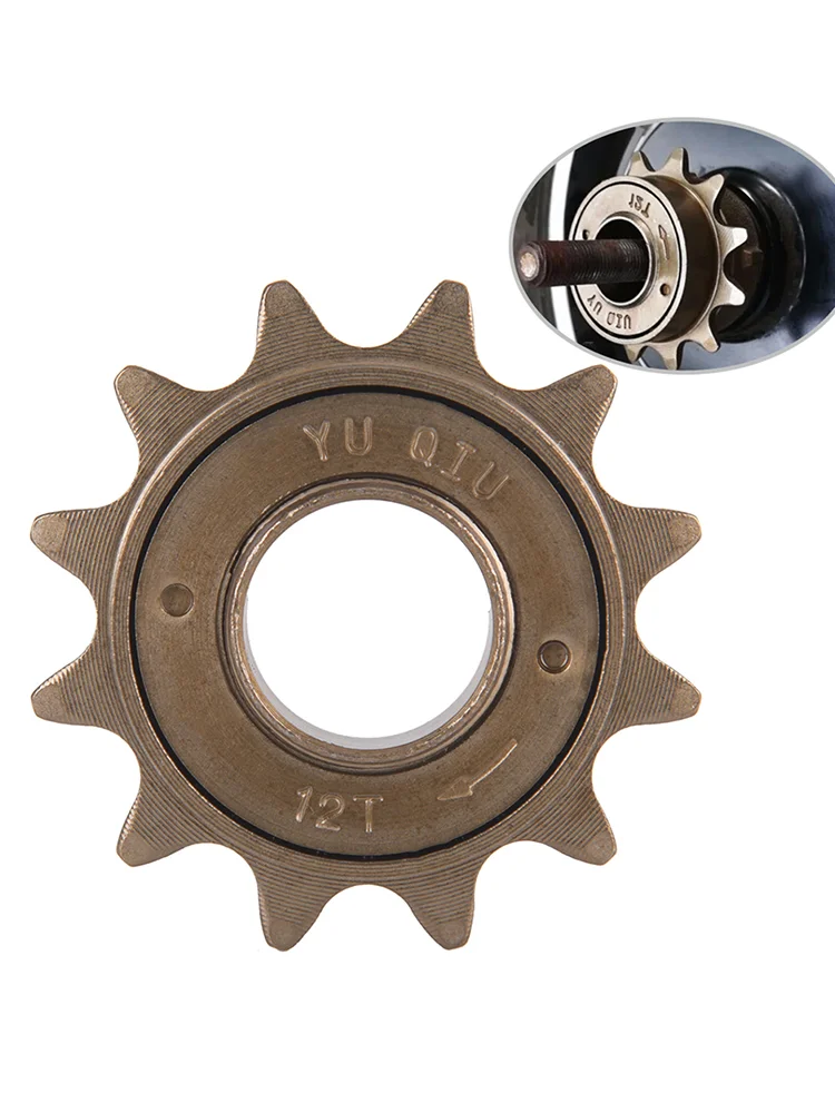 AliExpress NONE 12T Single Speed Freewheel Gear, 18mm-34mm Bore Steel Flywheel for Bicycle Cycling Parts[YY9]