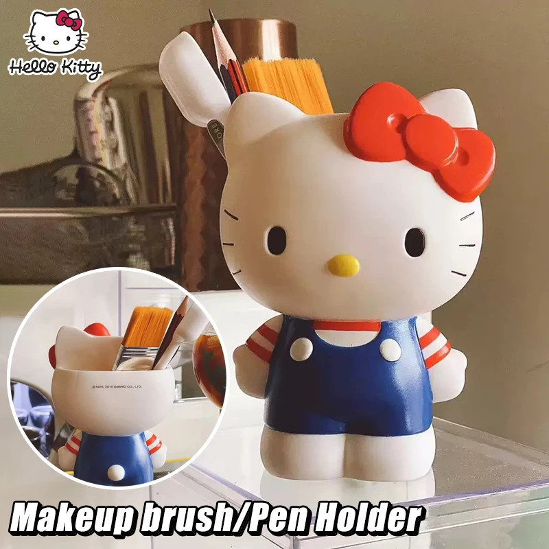 

Hello Kitty Cute Pen Holder Cartoon Style Makeup Pen Holder Exquisite Desktop Decoration Multiple Styles Christmas Gift