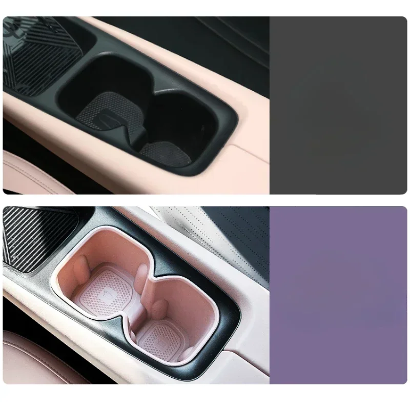 For BYD Seagull Car Water Cup Holder Storage Box Anti-slip Pad Fixed Beverage Holder Garbage Box Auto Interior Accessories