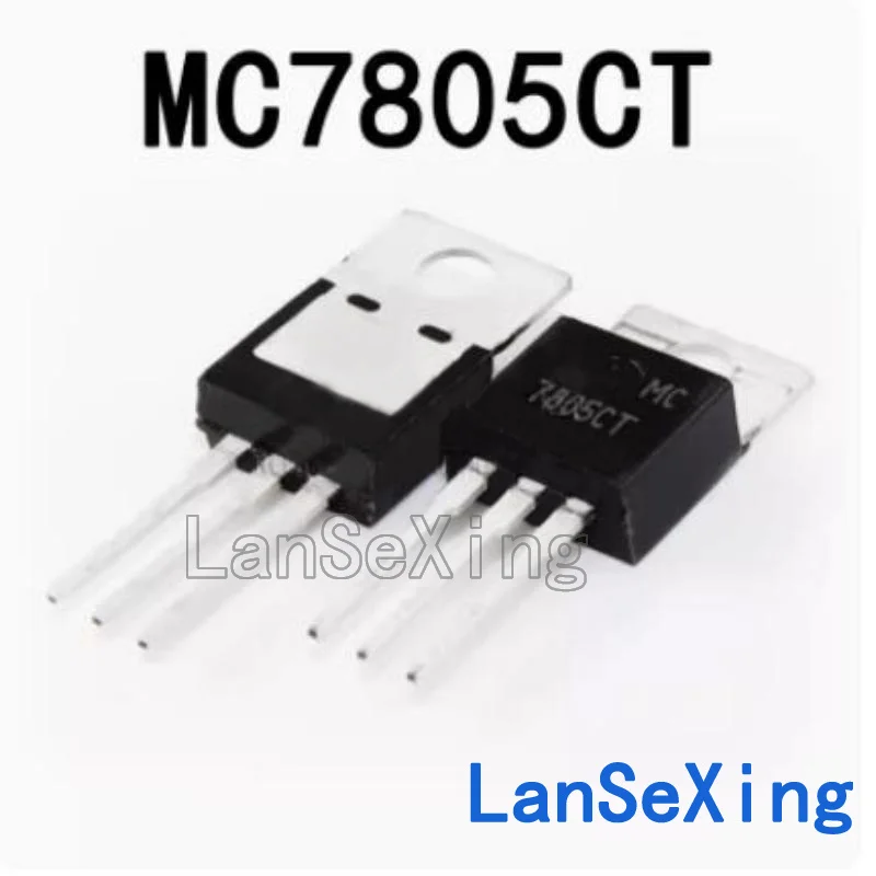 Three terminal stabilized voltage MC7805CT TO-220 (5 pieces)