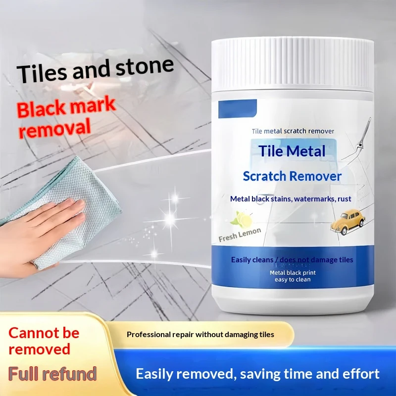 Tile Scratch Remover, Removes Scratches, Metallic Black Marks, and Cleans, Repairs, and Renovates Glazed Tiles.
