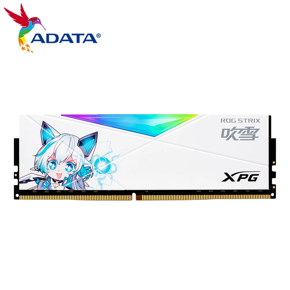 Imagem -02 - Adata-xpg Memória Ram Ddr4 Rgb D50 Rog Strix 3600mhz 8gb x 16gb x Ddr4 com Dissipador de Calor 288 Pinos Memória Desktop