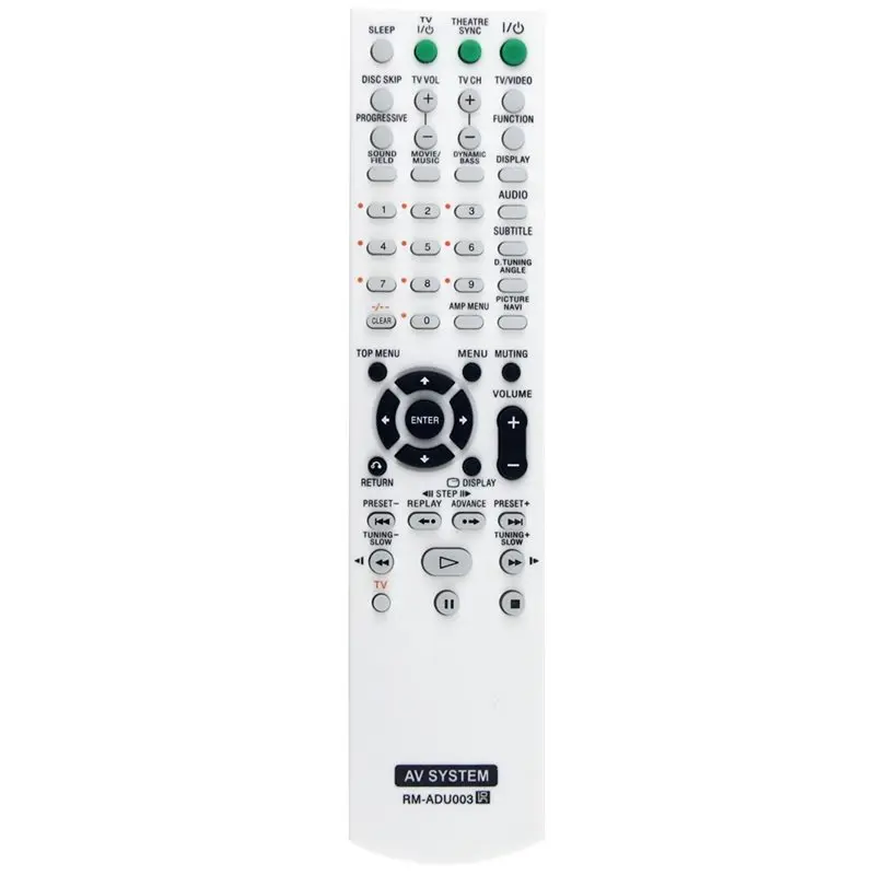 A33T Replacement Remote Control RM-ADU003 for Sony Theater System DAV-DX155 DX255 DX315 DZ120 AV Receiver