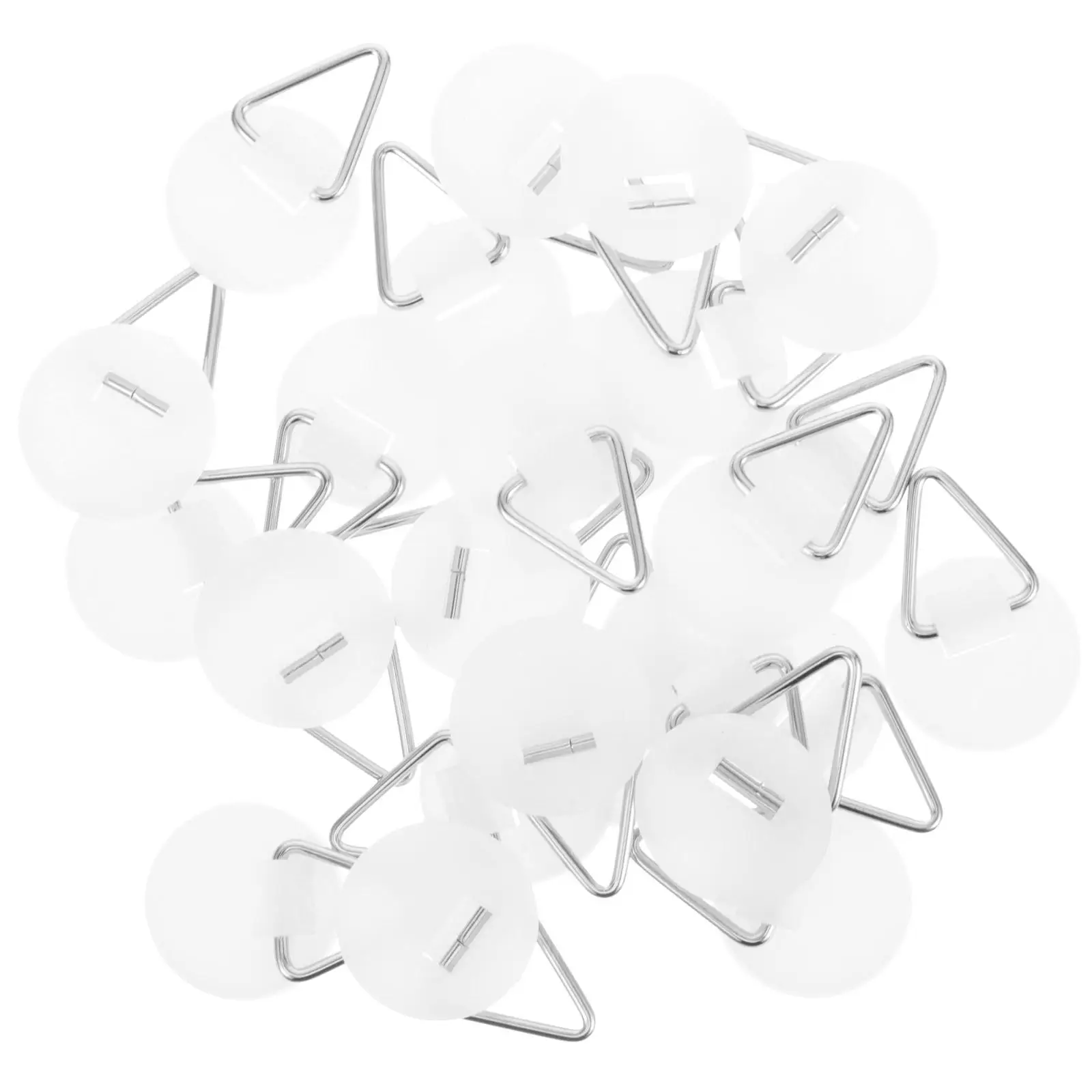 

50pcs Round Hooks Plate Hangers Adhesive Wall Mounts Kitchen Home Decor DiscHooks SpaceSaving Sturdy Easy NoDrill