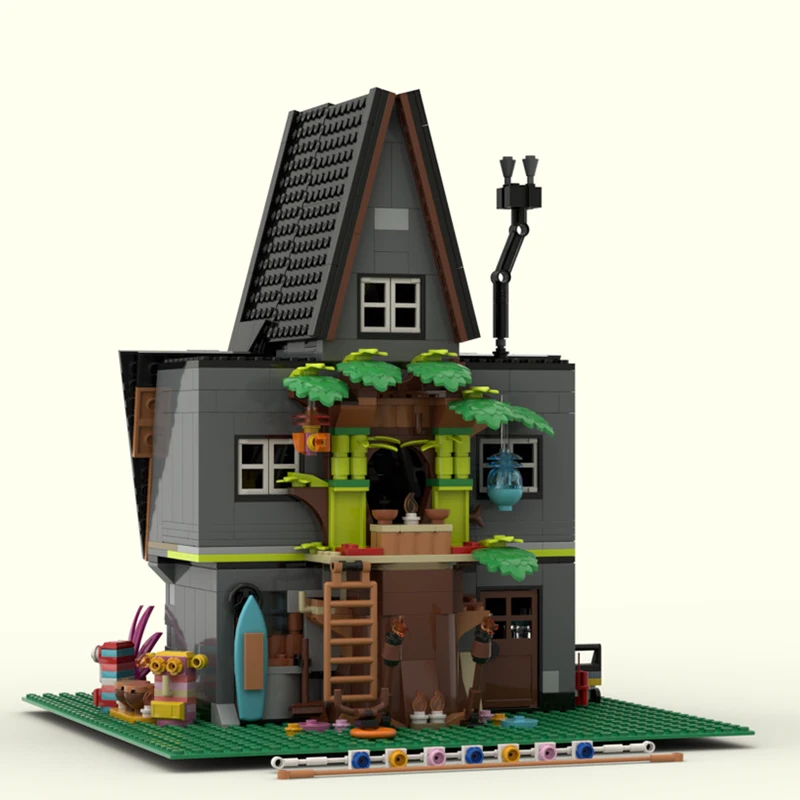 ใหม่ 1041PCS City ร้อนขาย Street View Modular Gru's House รุ่น DIY สร้างสรรค์ไอเดียของเล่นเด็กคริสต์มาสของขวัญบล็อก MOC-75583