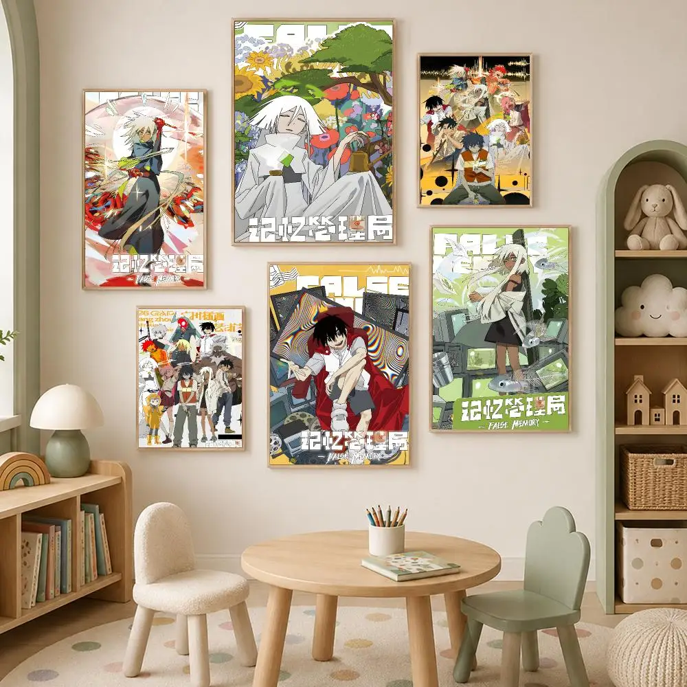 Comic BL Thriller False Memory Poster Self-Stick HD PP paper Wall Art  Waterproof Decor for Bedroom, Living Room，Gift
