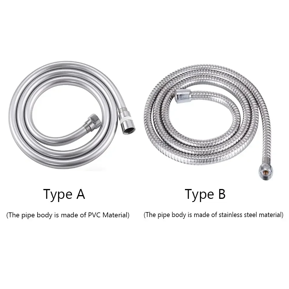 

1,5/2 м ПВХ ручной шланг для насадки для душа, гибкий антиобмоточный взрывозащищенный водяной шланг, удлинитель шланга для смесителя для ванной комнаты