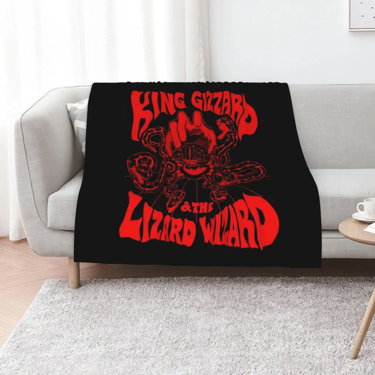 Gizzverse Red (CHECK OUT MORE GIZZ MERCH ON MY PROFILE) Throw Blanket Camping Heavy Cute Plaid Sofa Throw Blankets