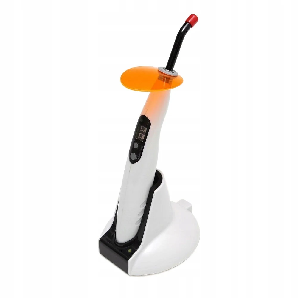 Lampe de polymérisation LED dentaire sans fil 5W, lampe de photopolymérisation LED sans fil 1500mW/cm² style Woodpecker avec chargeur