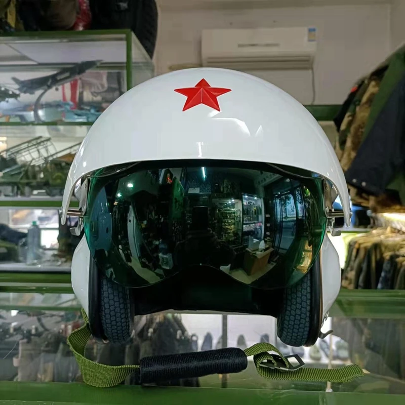 Pilot helmet high-definition dual lens male and female all-season TK12 helmet
