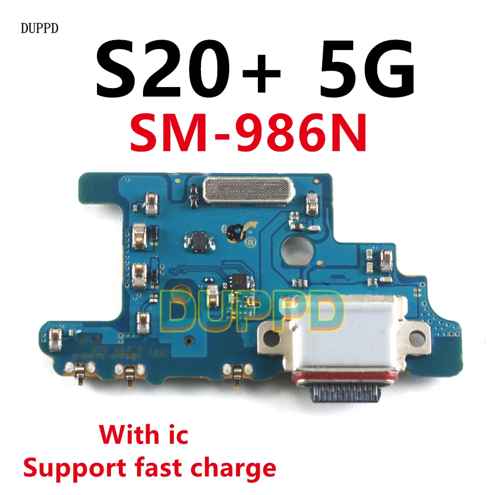 USB شحن ميناء ميكروفون حوض موصل مجلس الكابلات المرنة لسامسونج S20 زائد G986N G986B G986U G986F S20 +