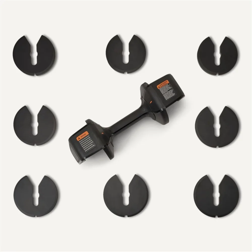 مجموعة أوزان الدمبل القابلة للتعديل بوزن 25 رطل مع أمان مضاد للسقوط، معدات رياضية منزلية موفرة للمساحة للياقة البدنية للرجال والنساء #3