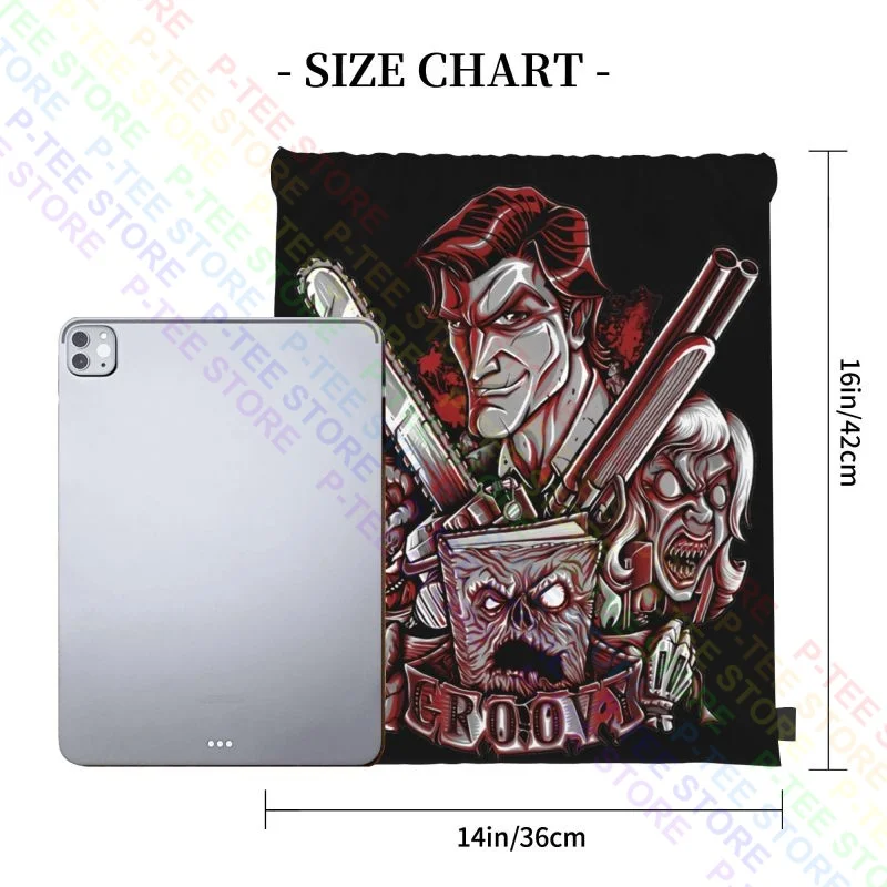 Evil Dead Necronomicon Army Of Darkness Horror Drawstring Bags Gym Bag Newest New Style Storage Bag Bags For Travel