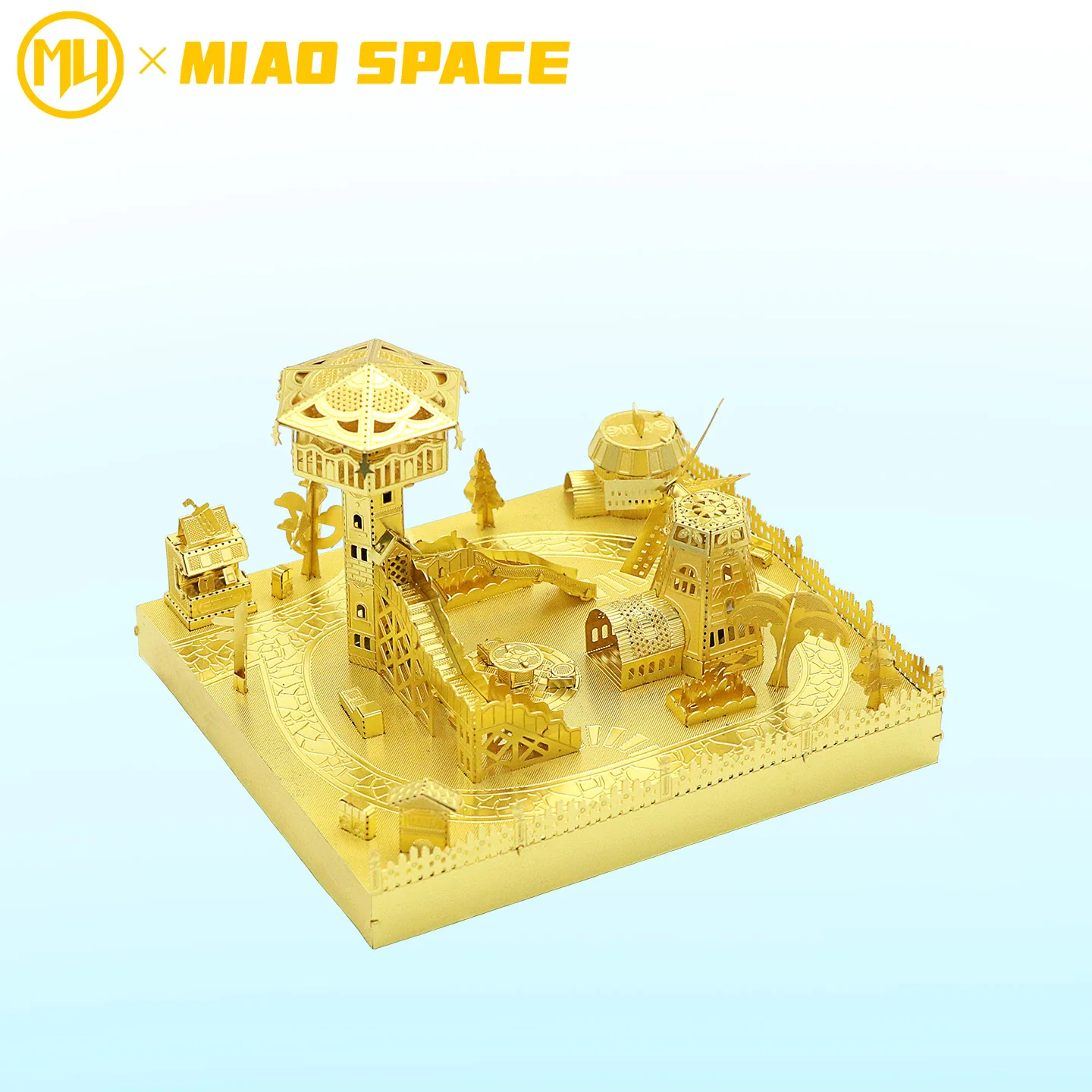 MU Amusement Park Series 3d stereoscopic metal jigsaw puzzles, diy puzzle toys, desktop office ornaments, stress-relieving gifts