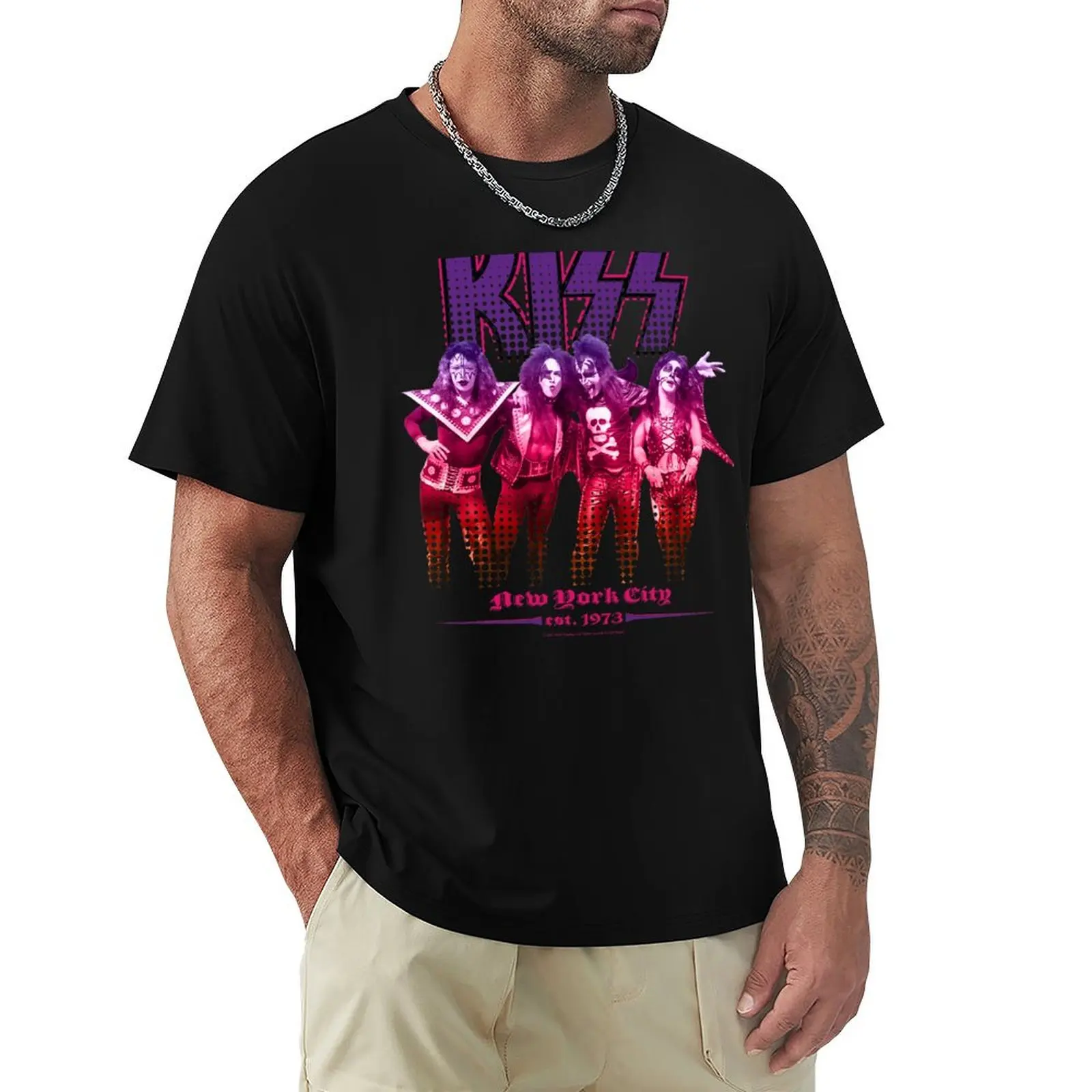 

KISS NYC73 T-Shirt shirts graphic tee quick-drying football t shirt customizeds shirts graphic tee men