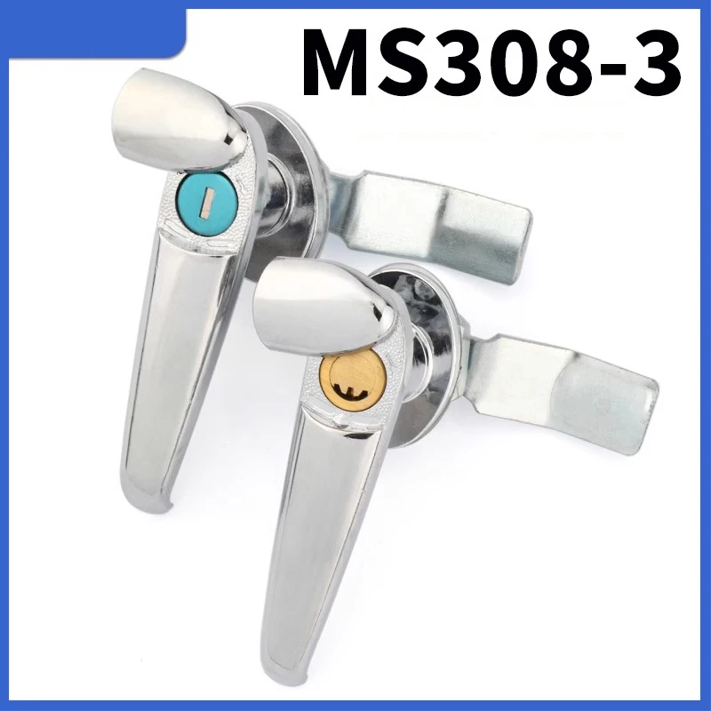 ms308-3 power distribution cabinet handle lock 304 stainless steel outdoor cabinet waterproof handle lock with cover cabinet doo