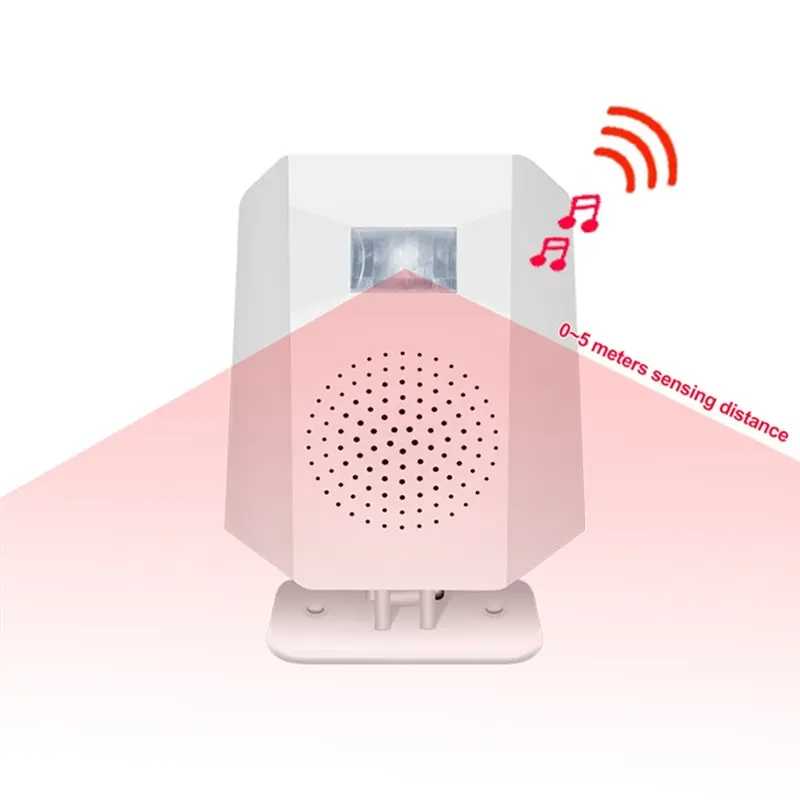 ABSY PIR مشغل صوتي إنذار مستشعر حركة بالأشعة تحت الحمراء كشف تيار مستمر 5 فولت يقف تدوير تعديل حجم الاتحاد الأوروبي التوصيل #2