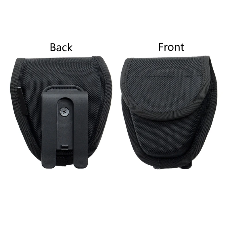 Handcuff Case Double Handcuff Holder Law Enforcement Cuffs with 360° Rotating Belt Clip for Officers