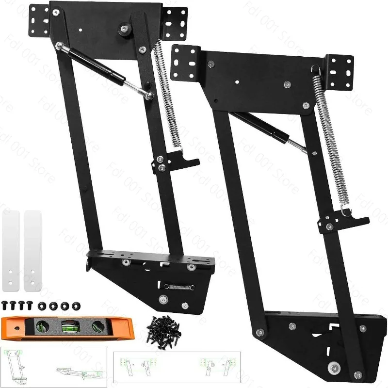 Heavy Duty Mechanism Hydraulic Lifting Spring Pull Hinge Apartment System Kitchen Cabinet Concealed Mixer Lift Up Shelf