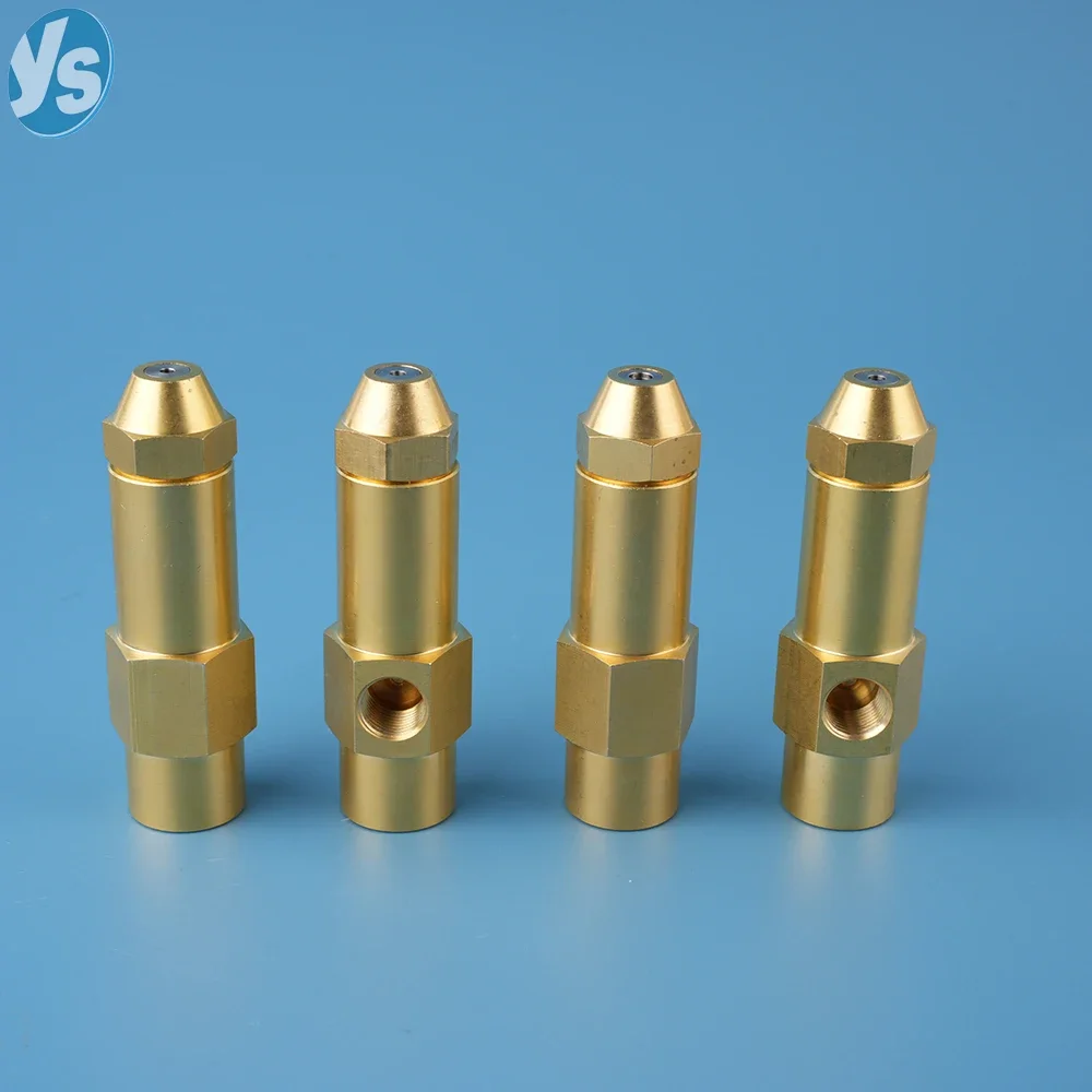 Brass Air Atomizing Spray Nozzle for Diesel/Heavy/Waste Oil Burners-Siphon Full Cone Boiler Combustion Accessories(1Pc)