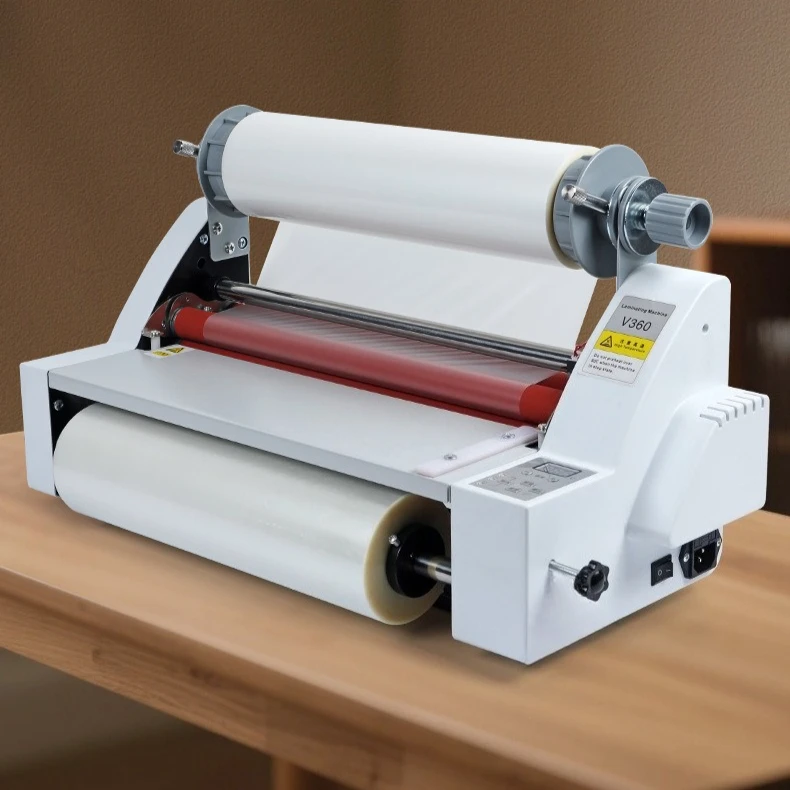 

V360 Laminating Machine for Pre-coated Film Electronic Temperature Control Laminator Dual-Use Cold Hot Laminating