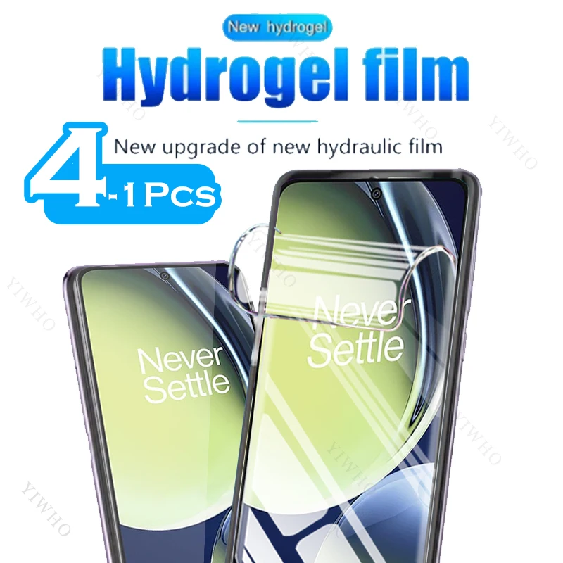 4-1psc Transparent Film Safety Hydrogel Film for OnePlus Nord CE 3 Lite CE3 Screen Protector Protective Front Not Tempered Glass