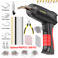 200W Hot Auto Body Bumper Repair Welding Kit Crack Fix Plastic Welder Gun Tool with Welding Nails for Car Repair and DIY Project