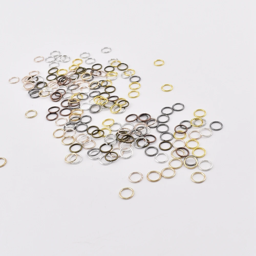 50-300Pcs/Lot 4-10mm Closed loop jump ring handmade accessories for jewelry making