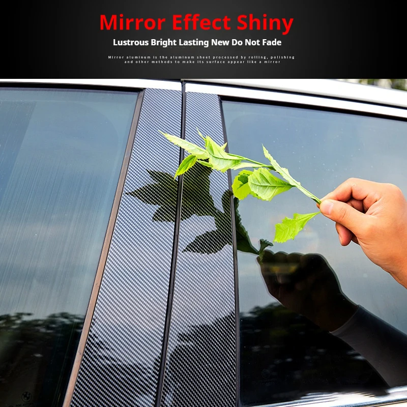Piano Black Car Door Window Center Middle B C Column Pillar Post Cover Mirror Effect Trim Sticker For Mazda 2 Demio Sedan Yaris - view 4