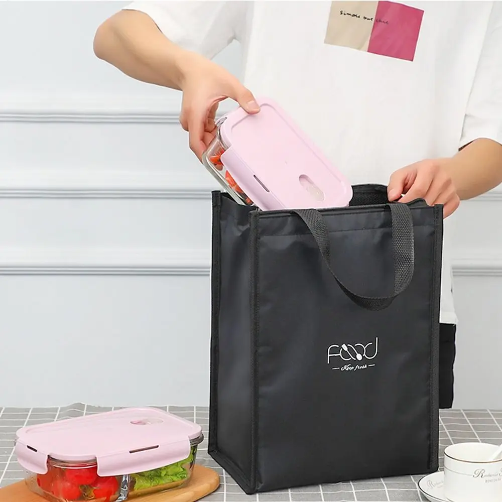 Waterproof Travel Storage Bag Breakfast Organizer Lunch Box Insulated Thermal Bag Cooler Lunch Bag