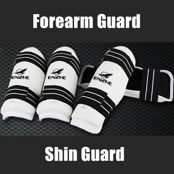 Taekwondo แขน Shin Guards Kick Boxing Protector คาราเต้เทควันโดมวย Leggings ข้อเท้าสำหรับ MMA Muay Thai Shin Pads