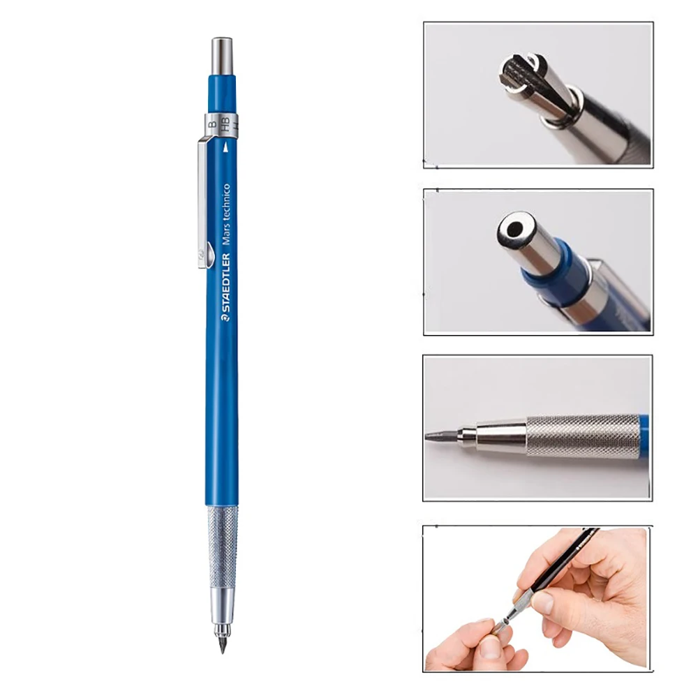 1 Pcs STAEDTLER Mechanical Pencils 780 C Metal Engineering Drawing Sketching Automatic Pencil 2.0mm School Supplies Stationery