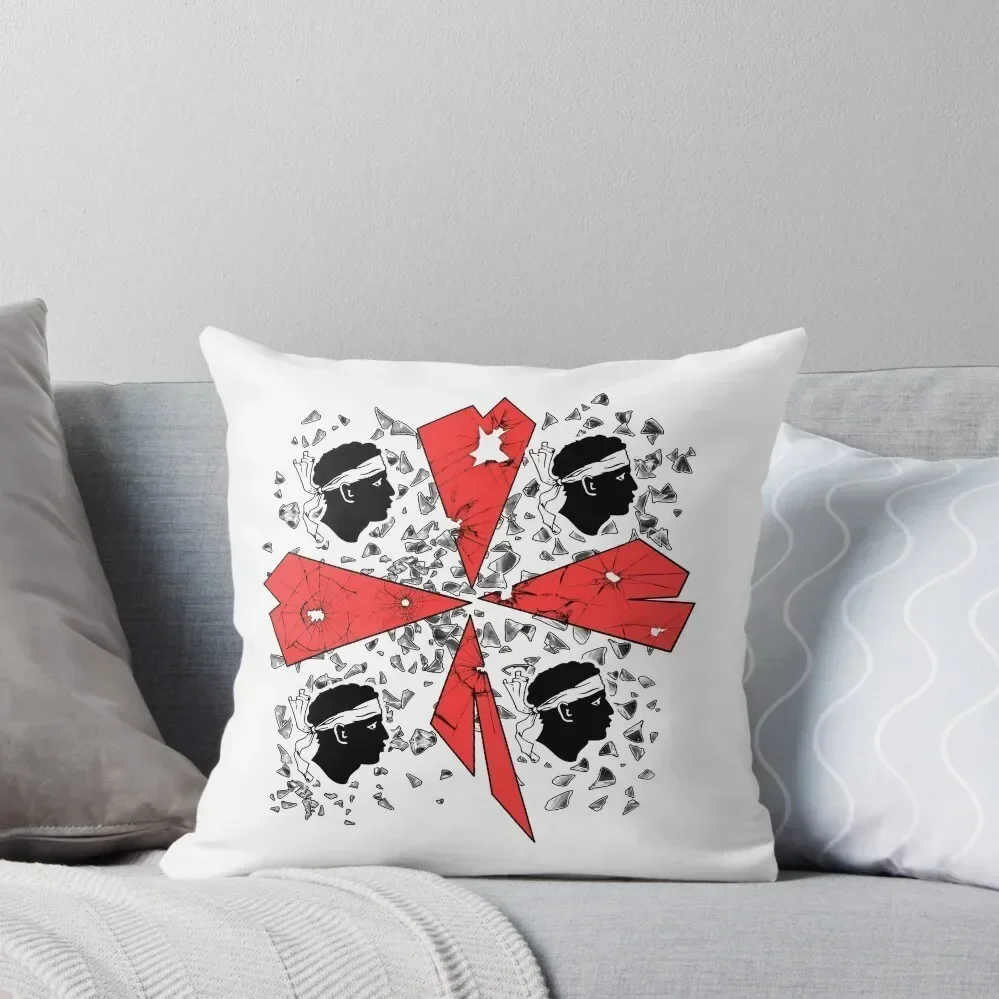 Sardinia - Sardinia flag - 4 Mori Shards Throw Pillow luxury home accessories Christmas Pillow Covers luxury decor pillow