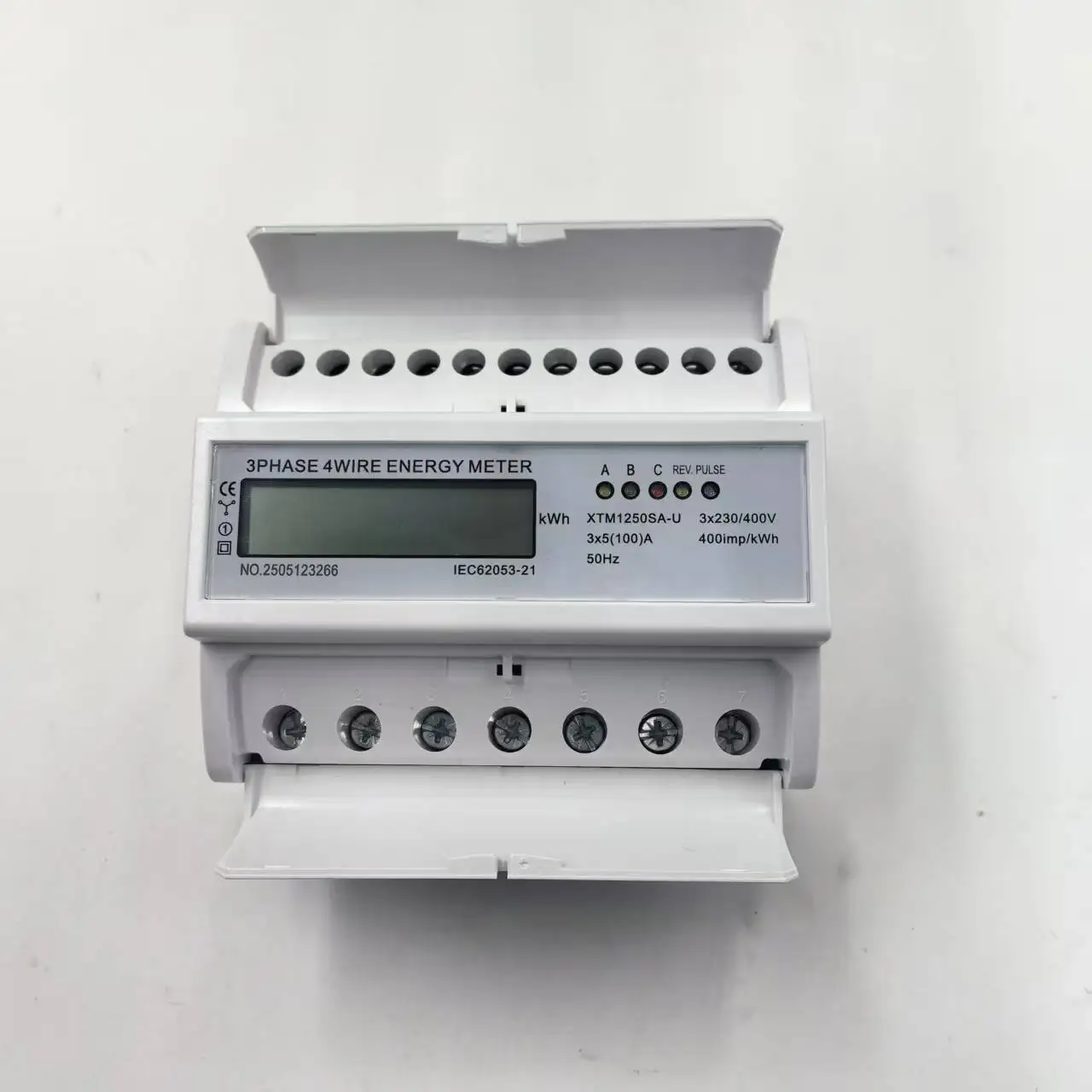 

DTS5188 3*220/380V 50/60HZ three phase Din rail KWH Watt hour din rail energy meter LCD