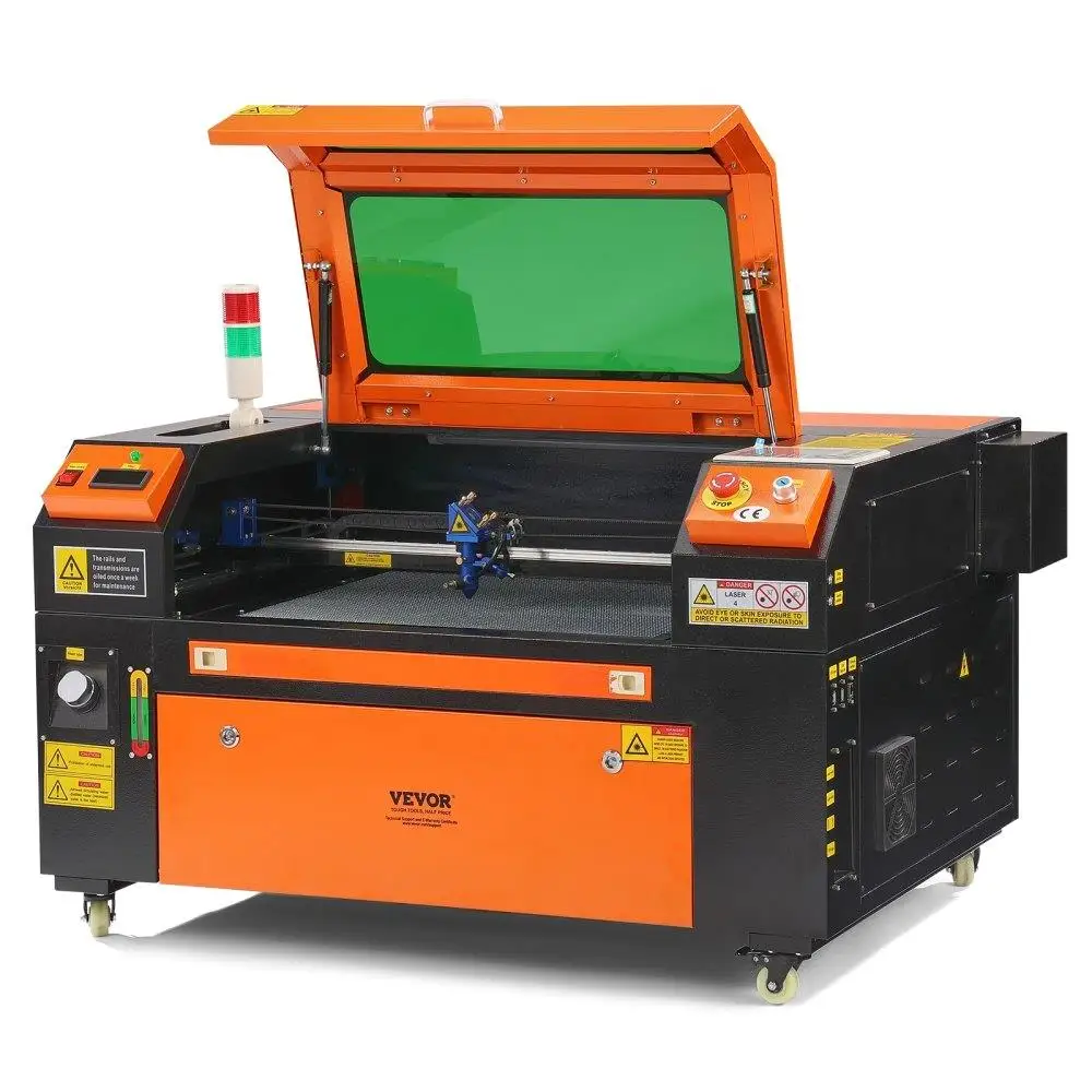 

60W CO2 Engraver 16x24 Inch 19.7IPS Cutter Machine with Air Assist Compatible with LightBurn CorelDRAW AutoCAD Windows Mac